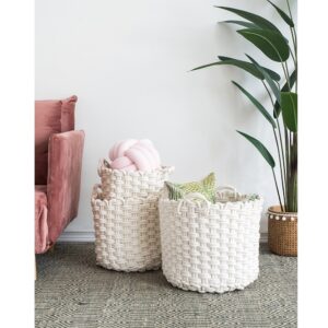 Woven Rope Baskets (Set/3)
